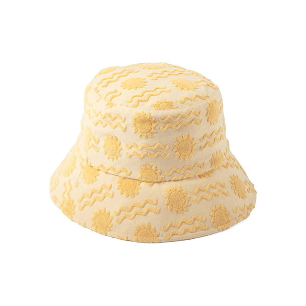 Lack Of Color wave summer of sun yellow  Bucket Hat